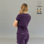 Filipina Quirúrgica Mujer Super Stretch Uva, Scrubs 905