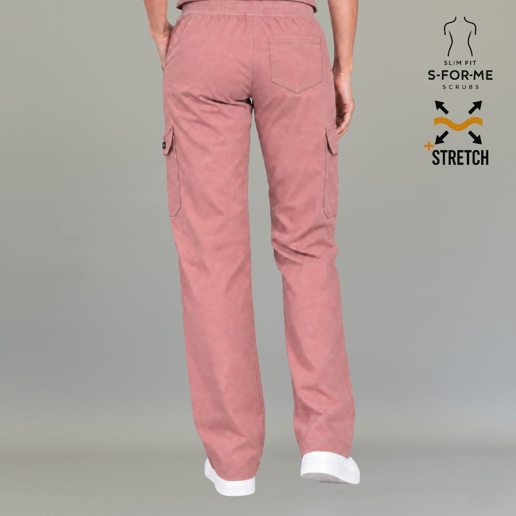 Pantalón Quirúrgico mujer 940 rosa palo Super Stretch | Cargo recto — vista 4 de 7