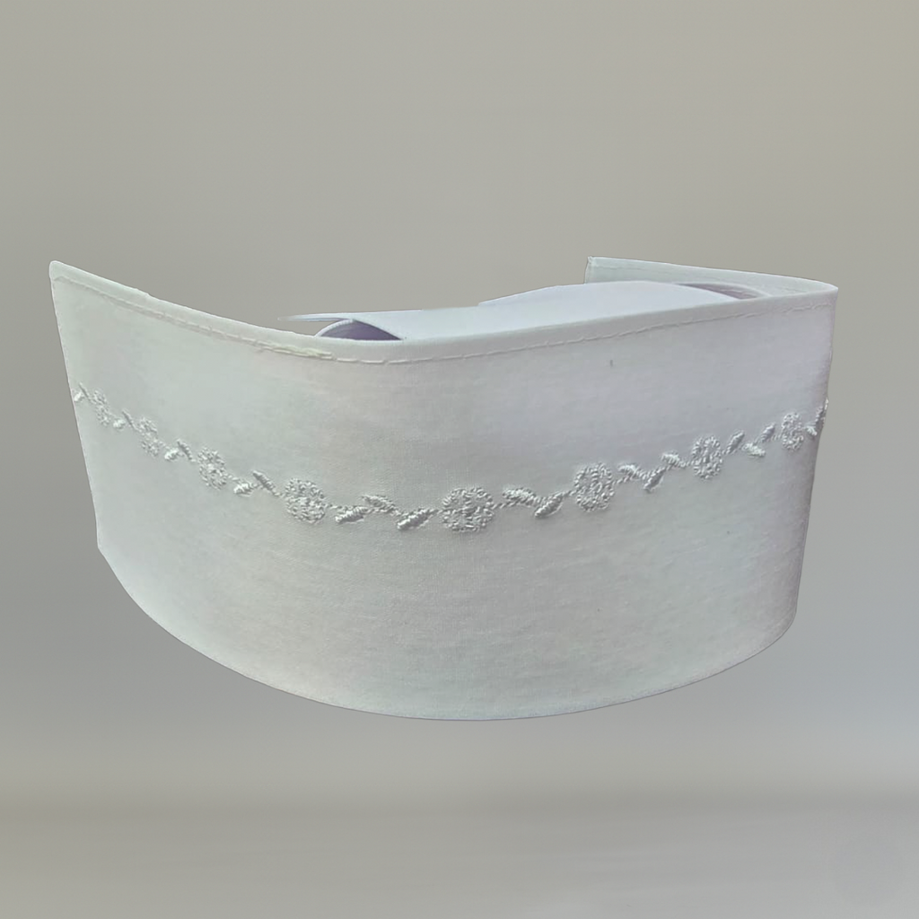 Cofia Blanca D'Princesa Mod 2000 Tela, bordado Blanco Floral