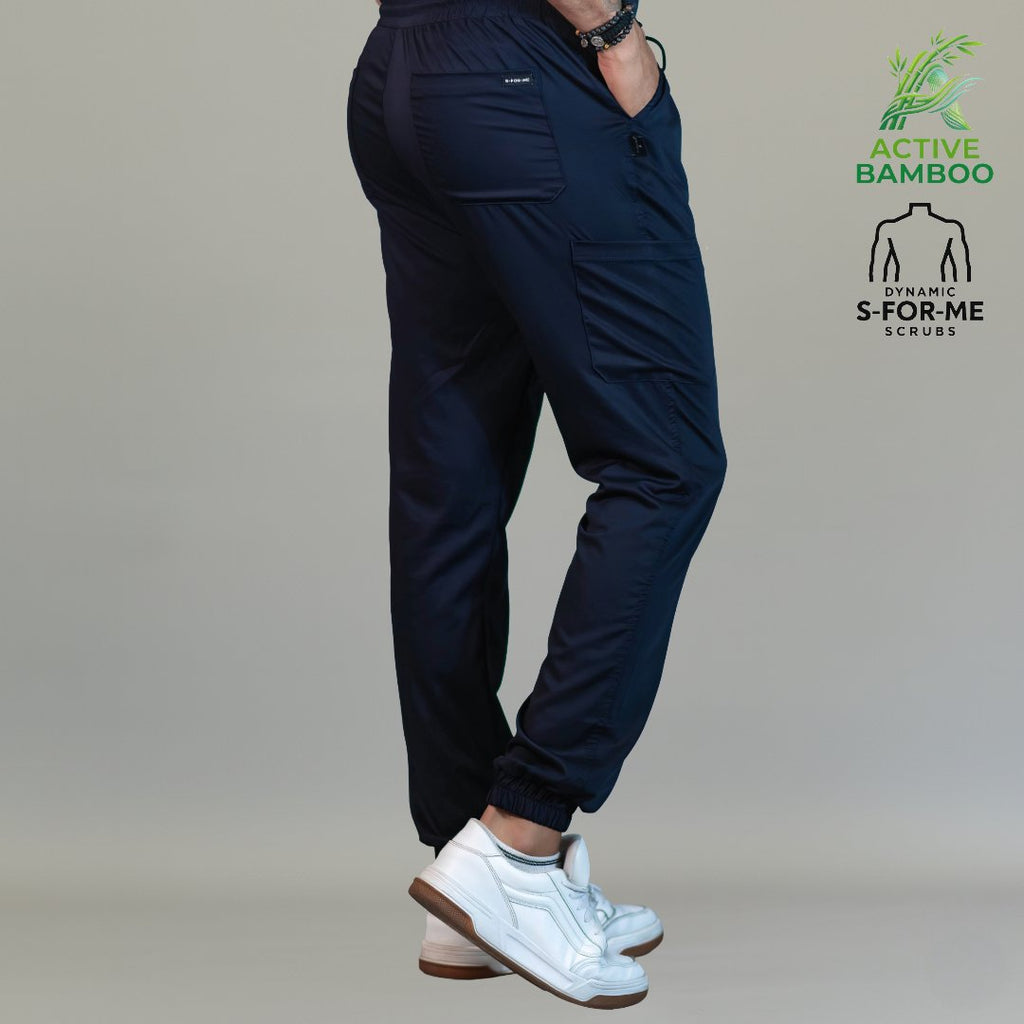 jogger quirurgico bamboo hombre 510 azul marino uso clinico Sandel Medica