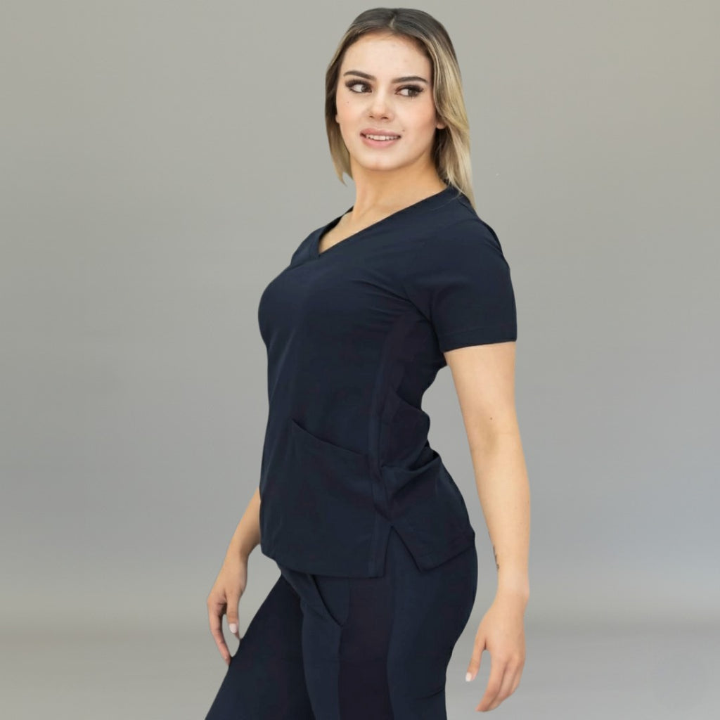 Filipina Mujer 530 Quirúrgica Azul Marino, Scrubs 530