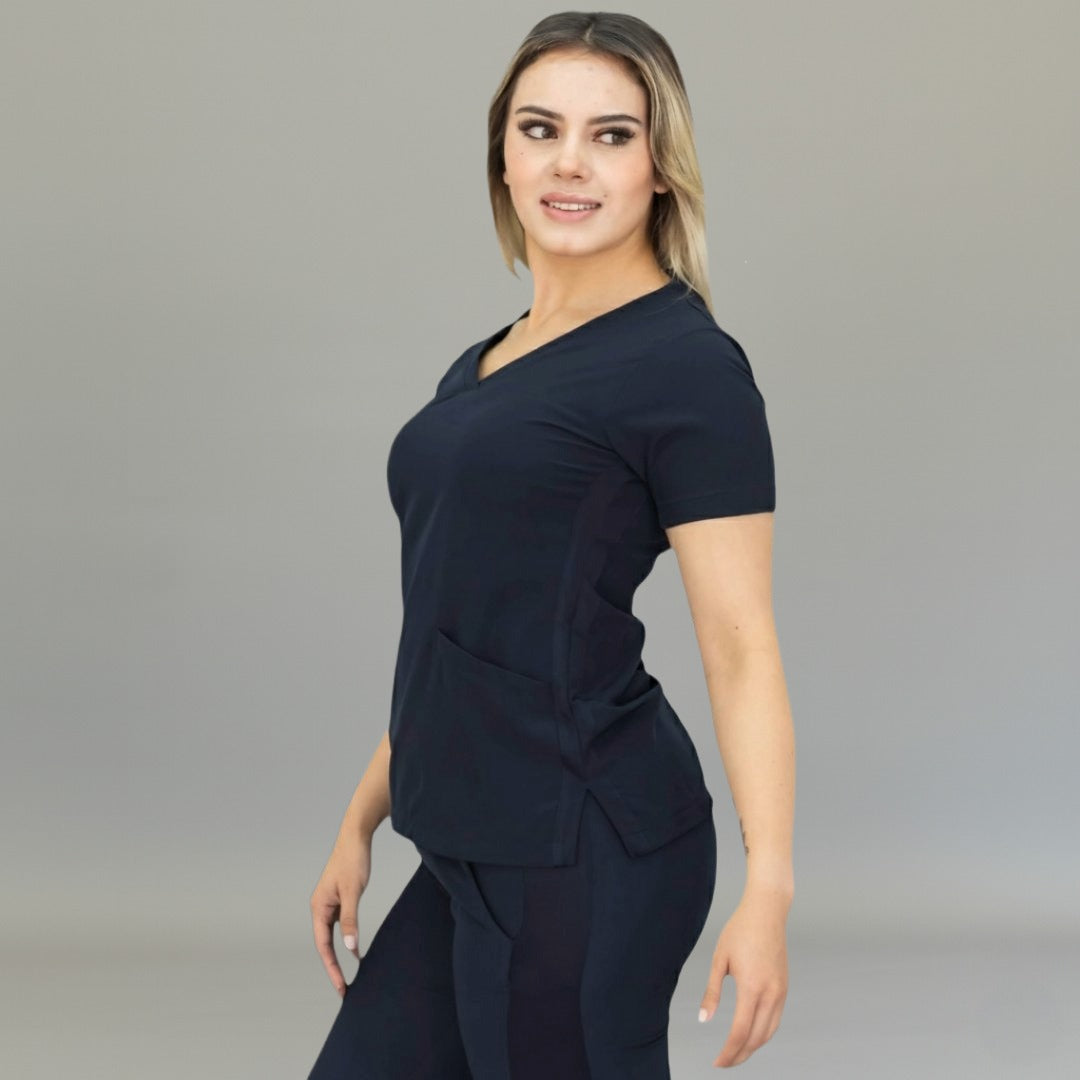 Filipina Mujer 530 Quirúrgica Azul Marino, Scrubs 530