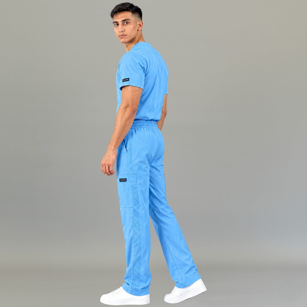 Pantalón Quirúrgico 530 Hombre Azul Cielo Corte Relajado