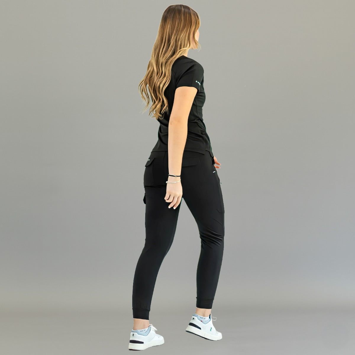 Jogger Quirúrgico Mujer Super Stretch Negro, Scrubs 905
