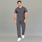 Pantalón Quirúrgico Hombre 940 Gris Oxford Super Stretch | Cargo Recto — vista 3 de 3