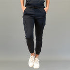 Jogger quirurgico negro para mujer Estilo 910 Super Stretch vista principal
