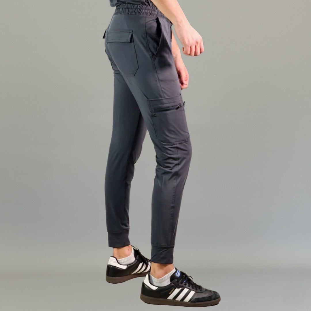 Pantalon Quirurgico Hombre 901 Gris Oxford Super Stretch