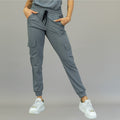 jogger quirurgico color gris en tela super stretch para mujer