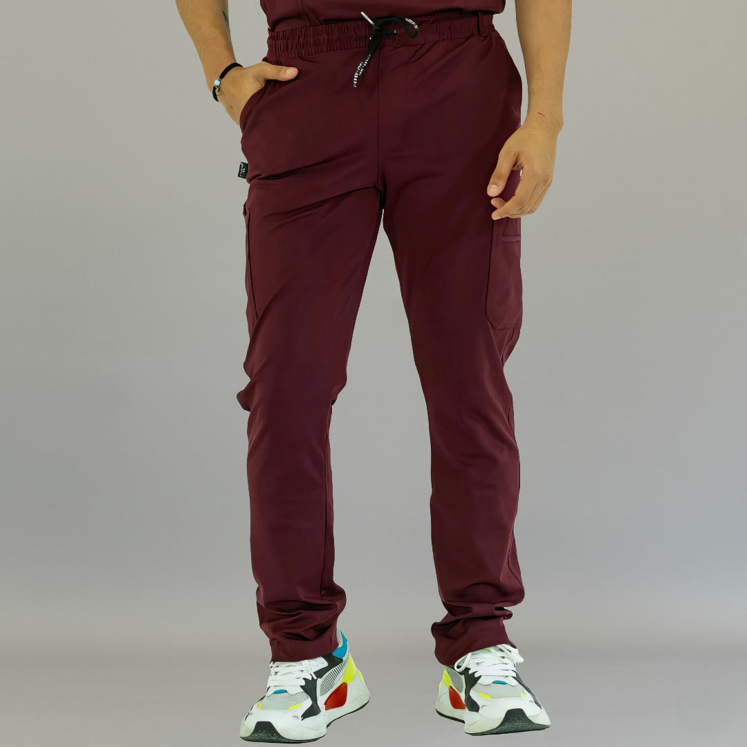 Pantalón Quirúrgico 930 Hombre Vino Super Stretch