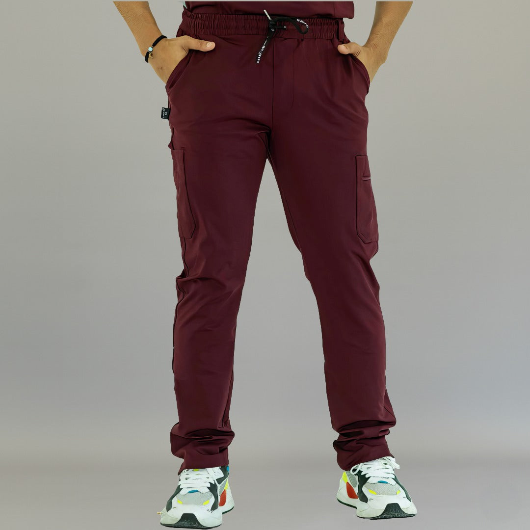 Pantalón Quirúrgico 930 Hombre Vino Super Stretch
