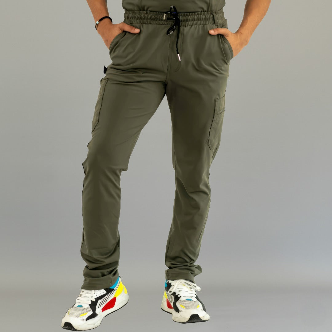 Pantalón Quirúrgico 930 Hombre Verde Olivo Super Stretch