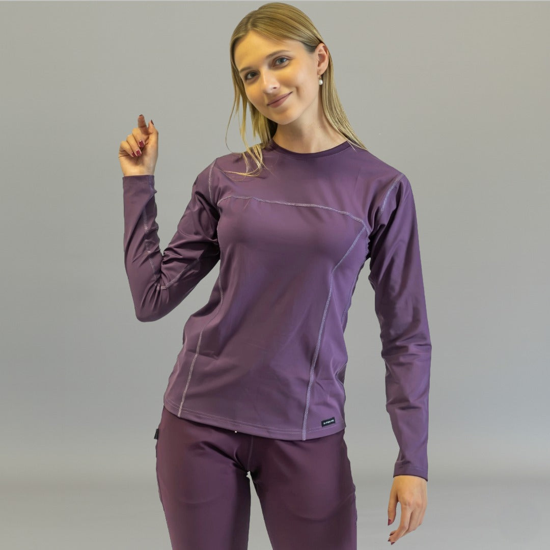 Blusa Interior Mujer Manga Larga | Morado Súper Stretch — vista principal