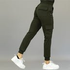 Jogger Est. 910 Quirúrgico, Verde Olivo Mujer Super Stretch, Scrubs 910