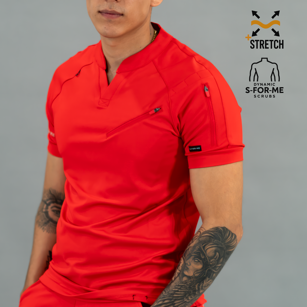 Filipina Quirúrgica Super Stretch Roja Hombre, Scrubs 905