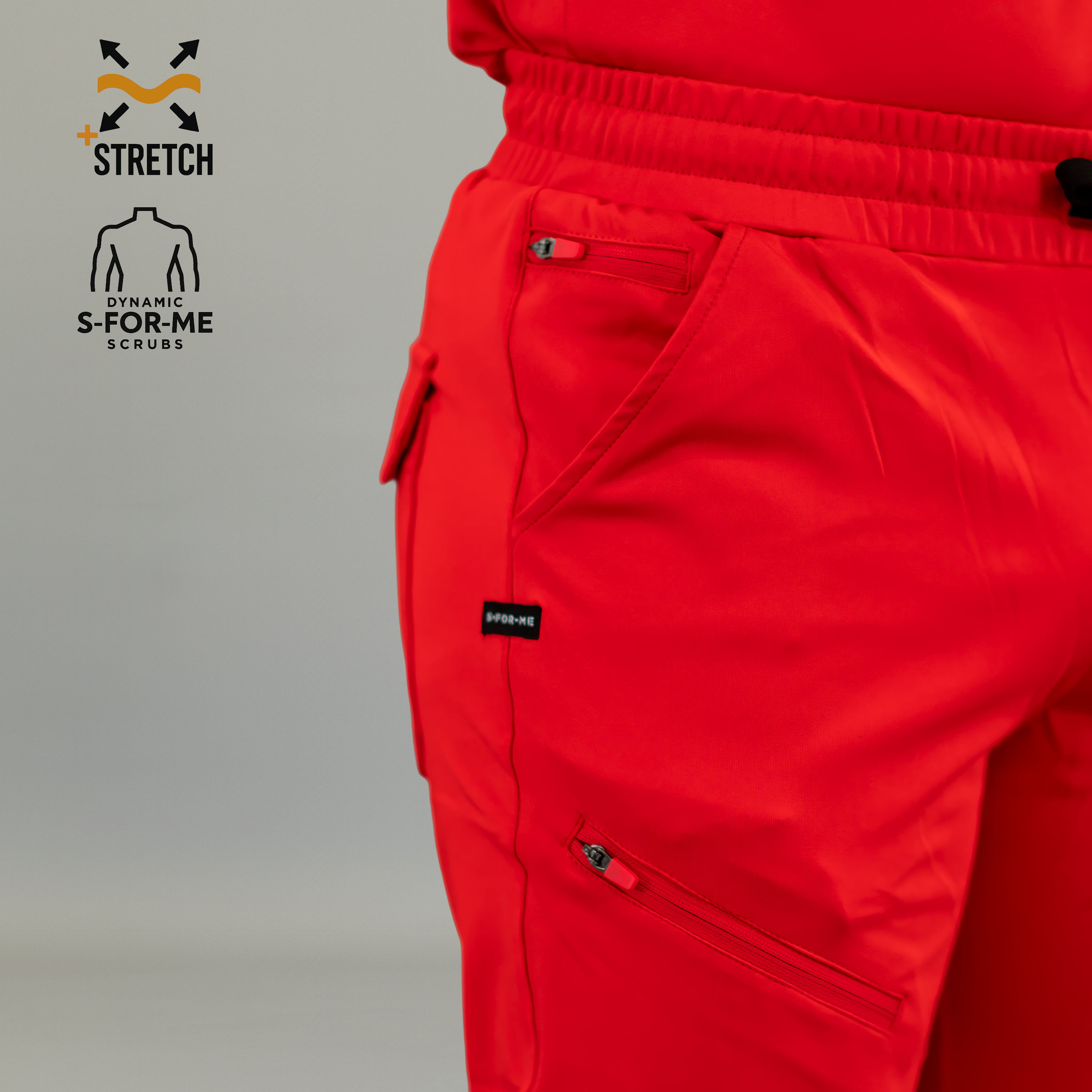 Jogger Rojo Super Stretch Hombre, Scrubs 905