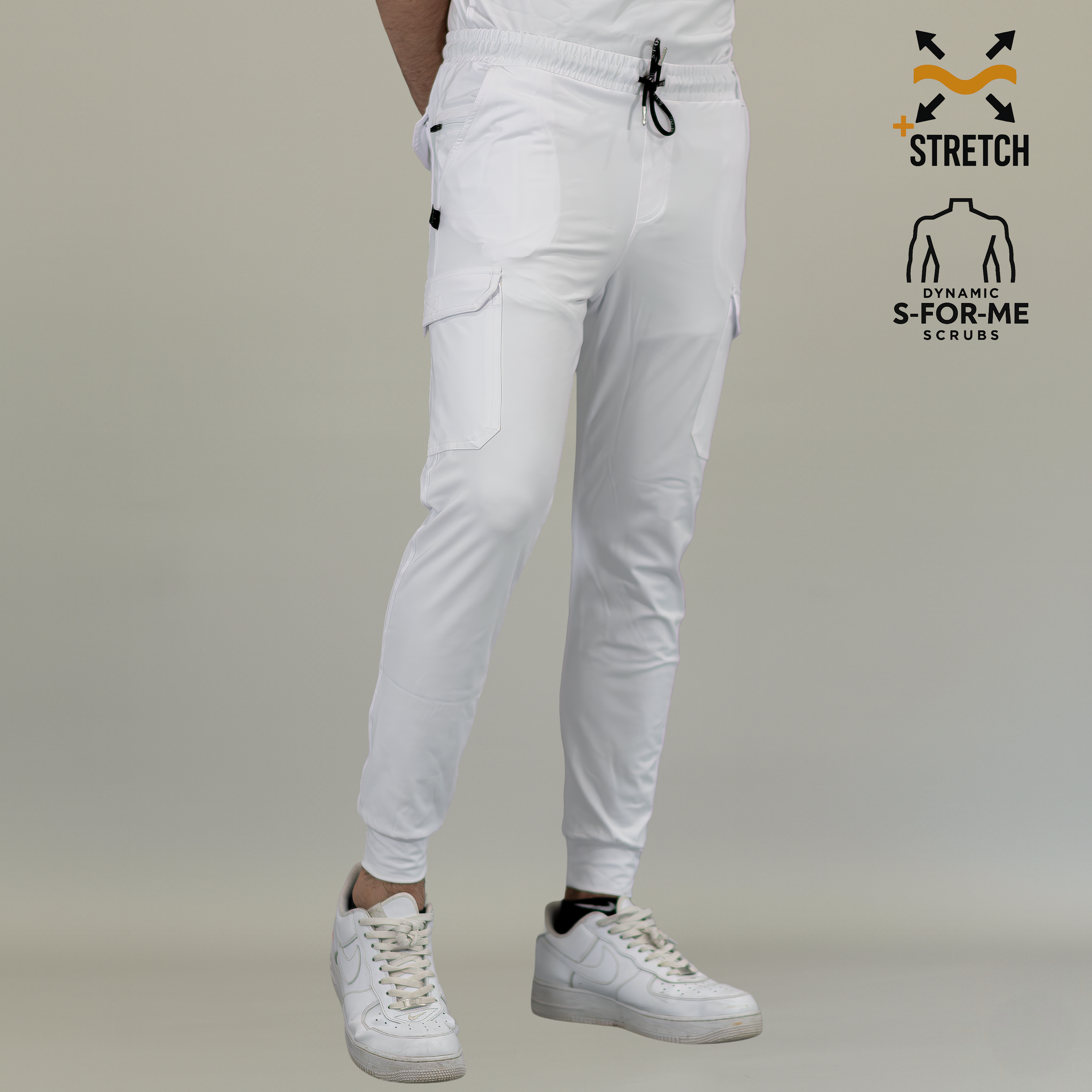 Conjunto Quirúrgico Hombre · Modelo 901 Super Stretch · Blanco