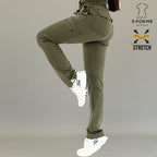S-FOR-ME 930 women’s Olive Green scrub pants back view