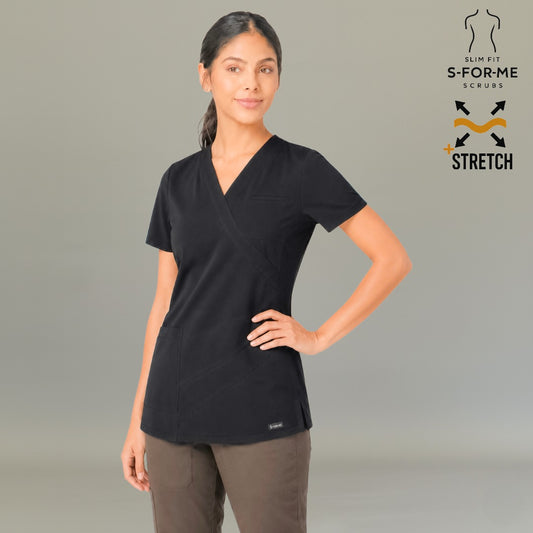 Filipina Est. 911 Quirúrgica Negra Mujer, Super Stretch, Scrubs 911