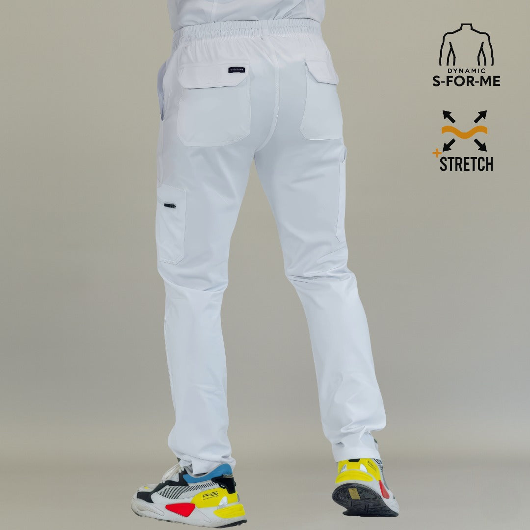 Pantalón Quirúrgico 930 Hombre Blanco Super Stretch
