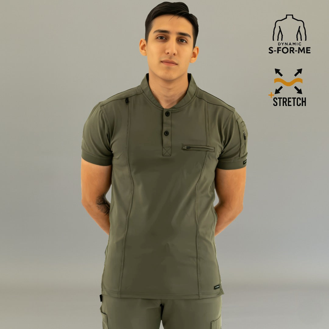 Filipina Quirúrgica 930 Hombre Verde Olivo Super Stretch