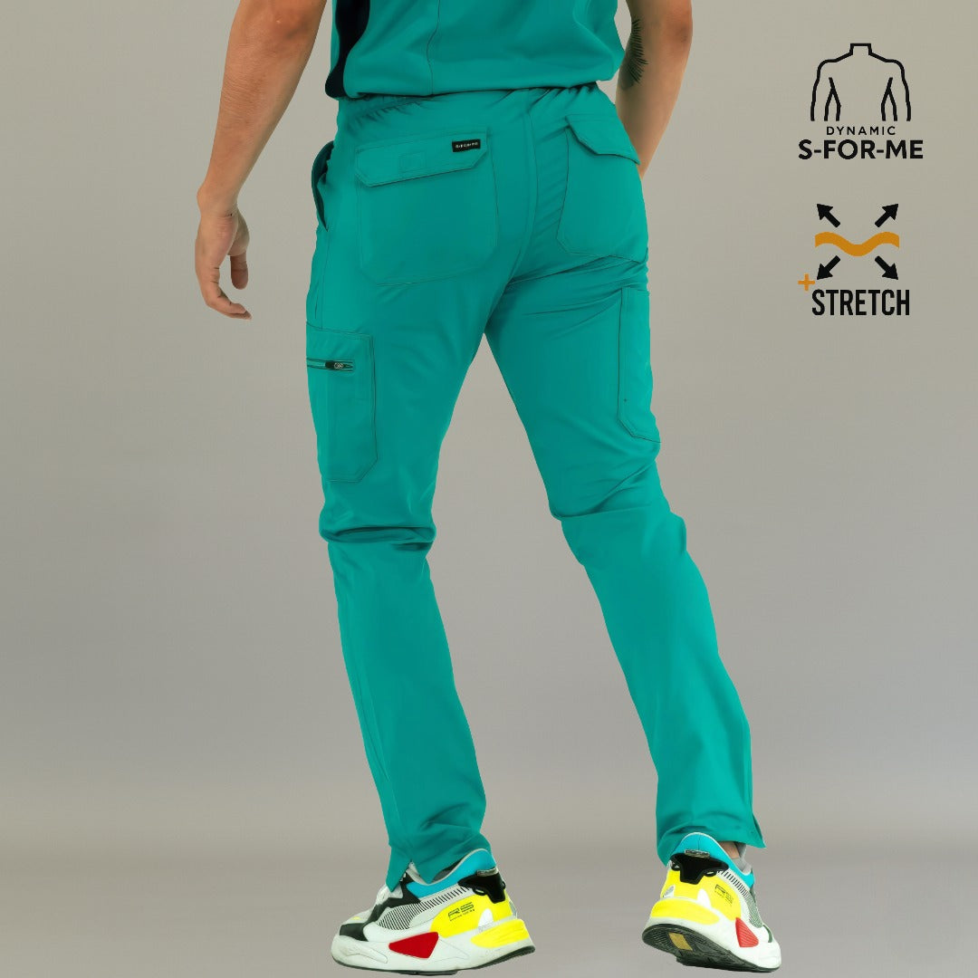 Pantalón Quirúrgico 930 Hombre Verde Petróleo Super Stretch
