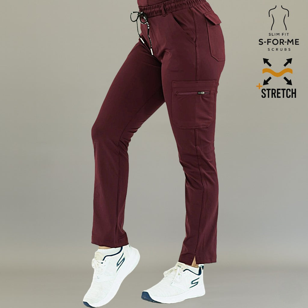 Pantalón Médico Quirúrgico para Mujer 930 - Color Vino Superstretch