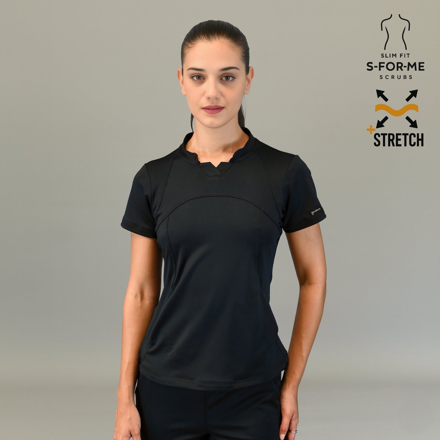 Filipina Est. 910 Quirúrgica Negra Mujer, Super Stretch, Scrubs 910