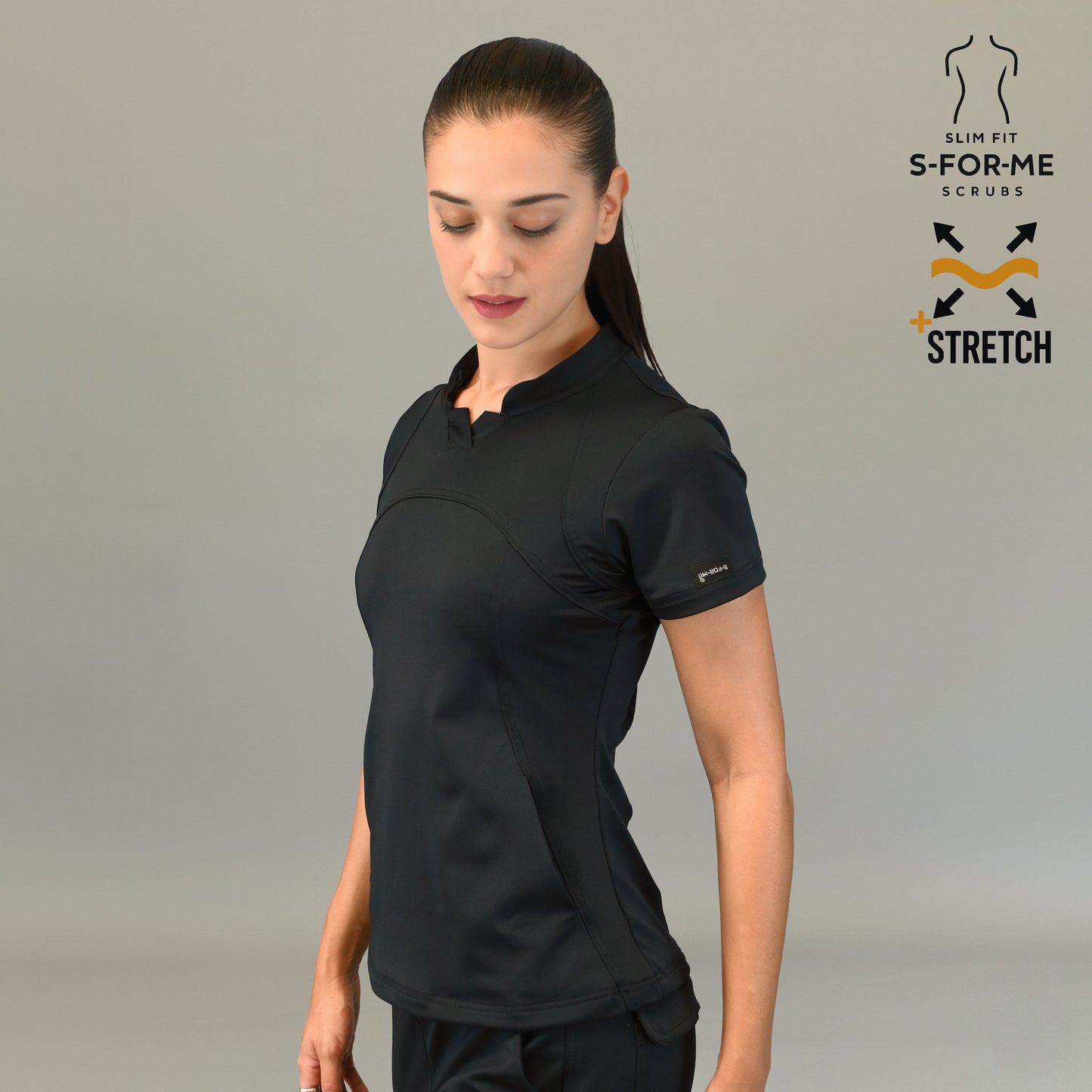 Filipina Est. 910 Quirúrgica Negra Mujer, Super Stretch, Scrubs 910