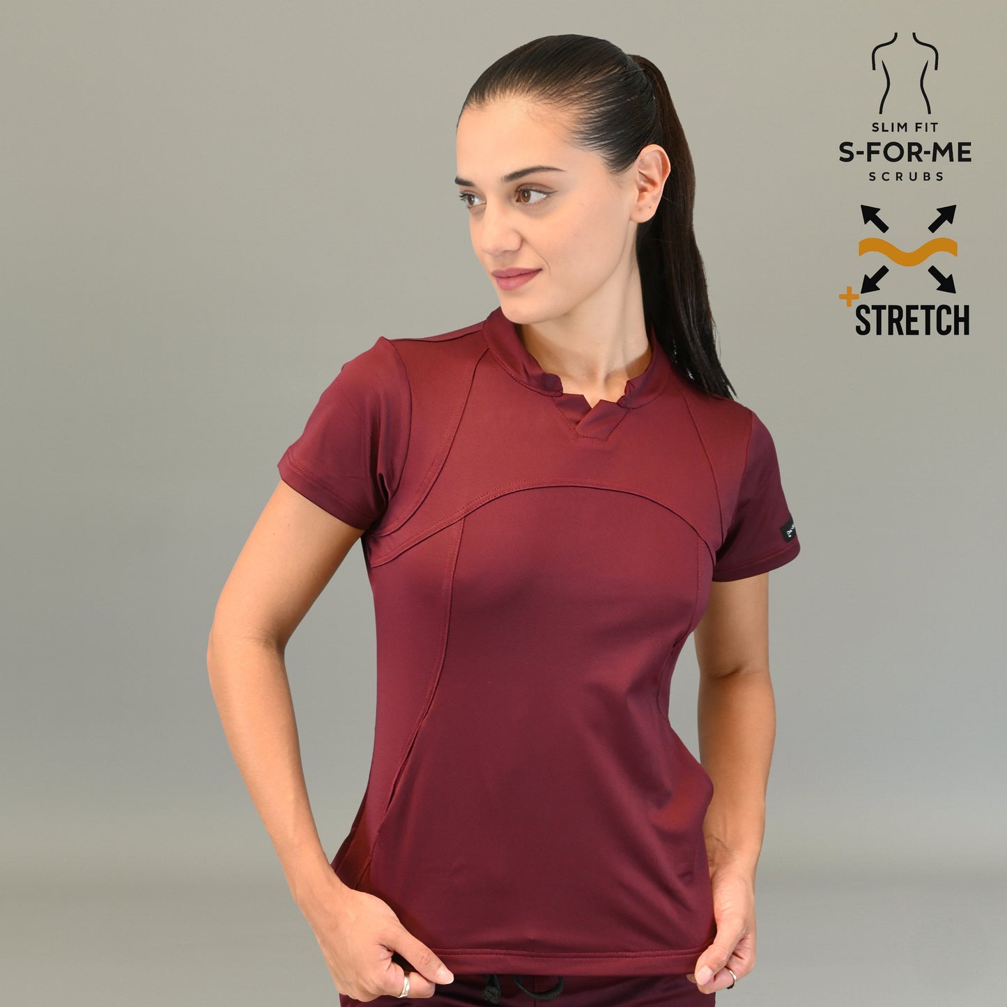 Filipina Est. 910 Quirúrgica Vino Mujer, Super Stretch, Scrubs 910