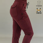 Pantalón Médico Quirúrgico para Mujer 930 - Color Vino Superstretch