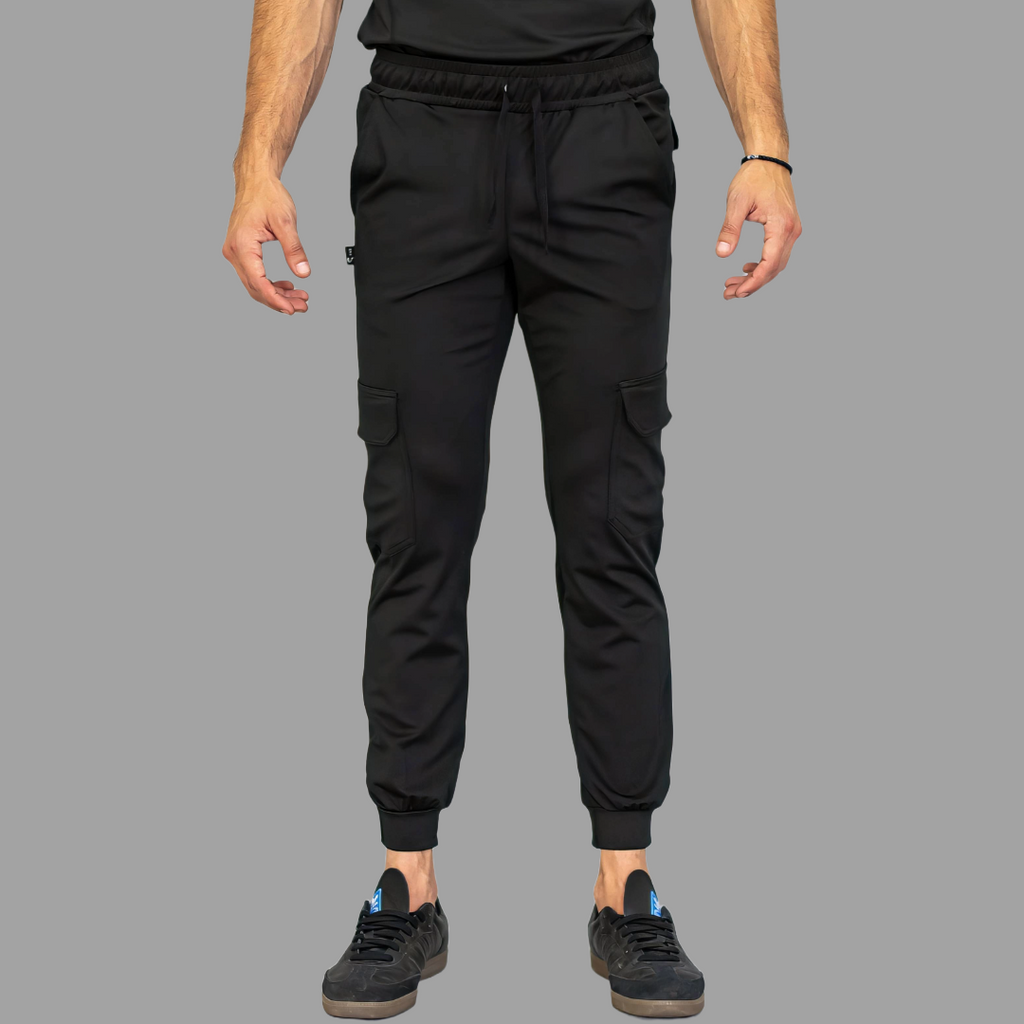 Conjunto Quirúrgico Negro para Hombre – Estilo 910 | Super Stretch Slim Fit