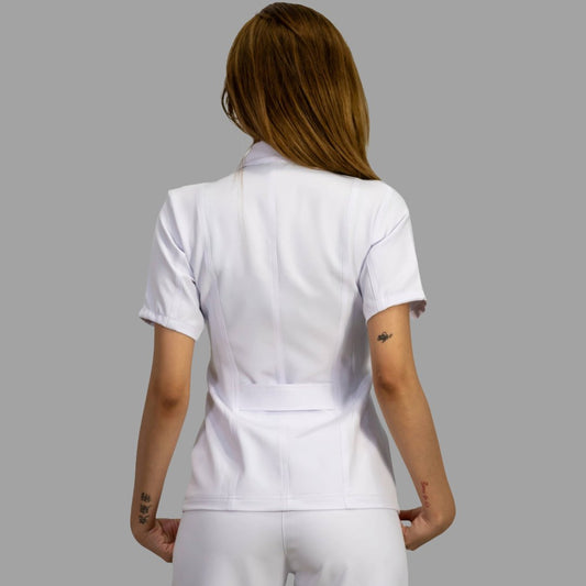 Filipina clínica Alviero para mujer color blanco con corte Slim Fit