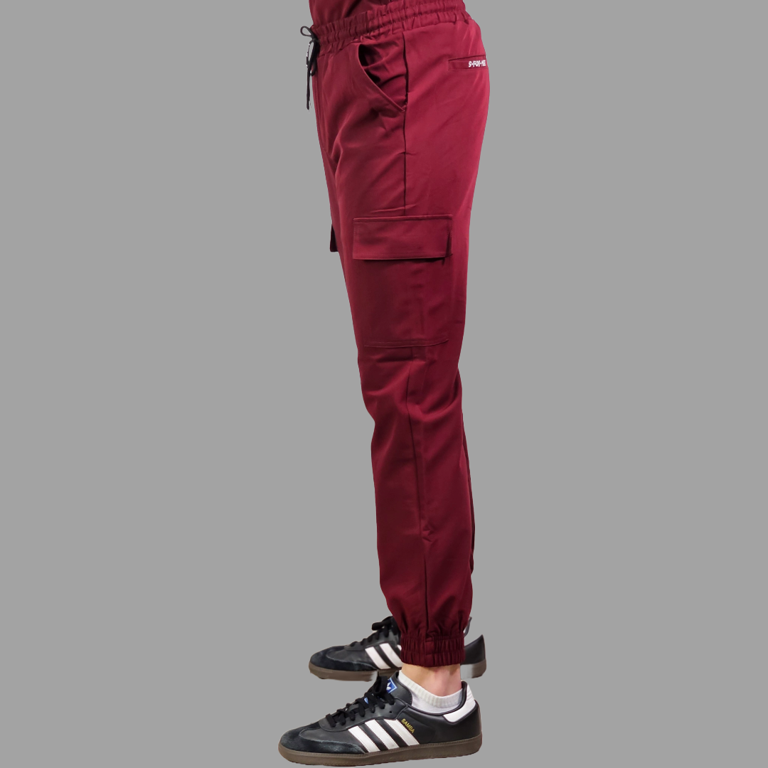Jogger Quirurgico Antifluido Hombre Vino, Scrubs 300