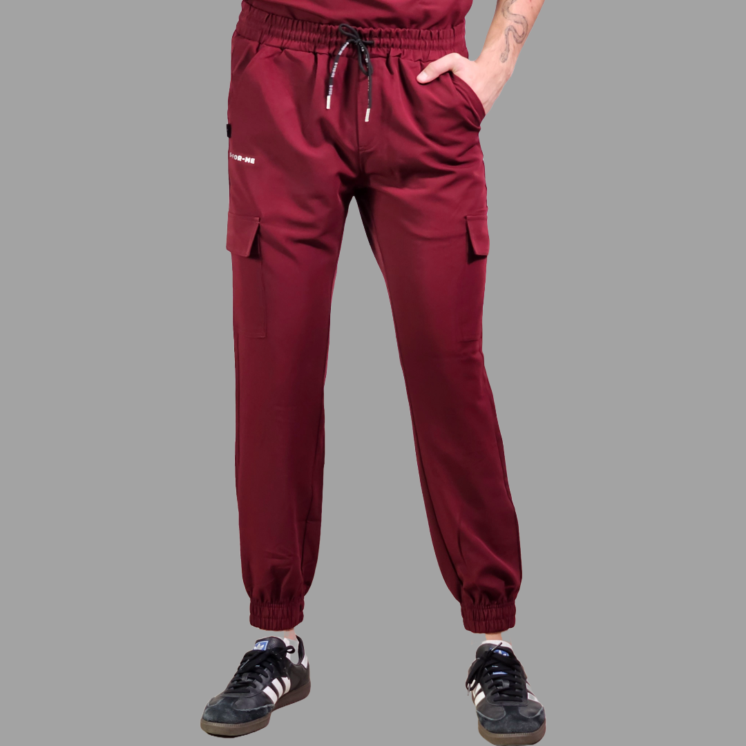 Jogger Quirurgico Antifluido Hombre Vino, Scrubs 300