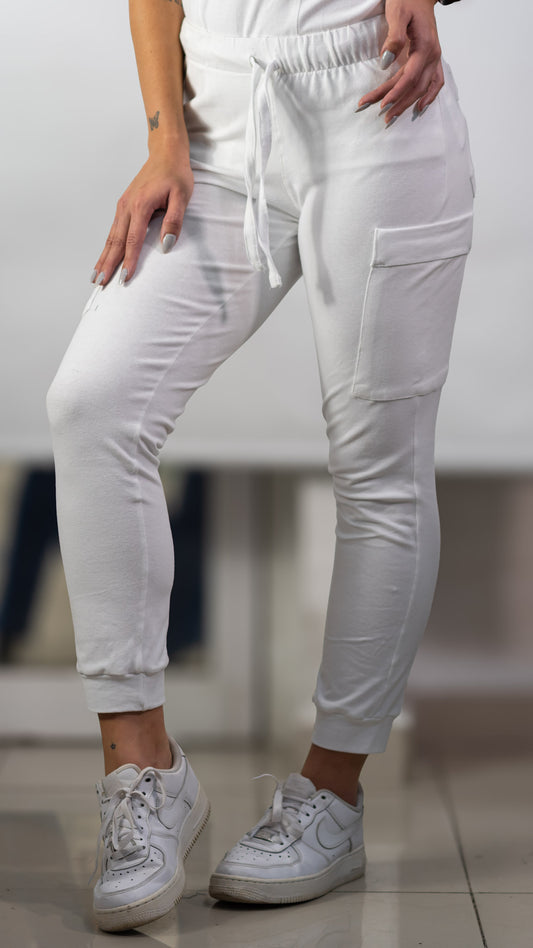 pantalón quirúrgico blanco mujer