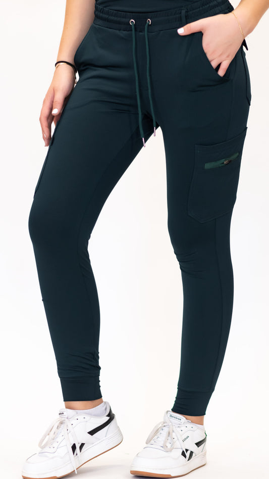 Jogger Quirurgico Unisex Verde Botella Super Stretch