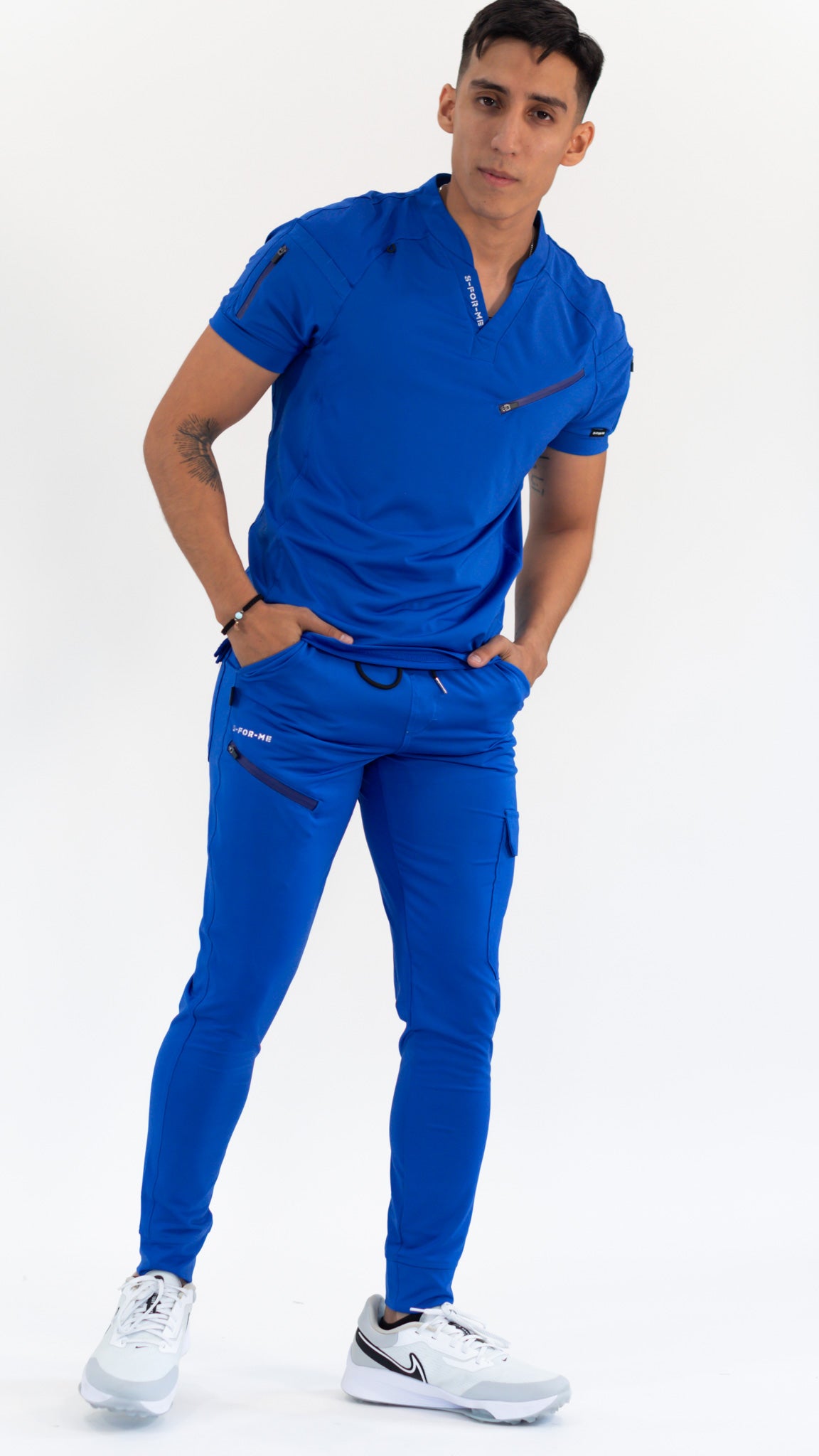 Filipina Quirúrgica Super Stretch Azul Rey Hombre, Scrubs 905