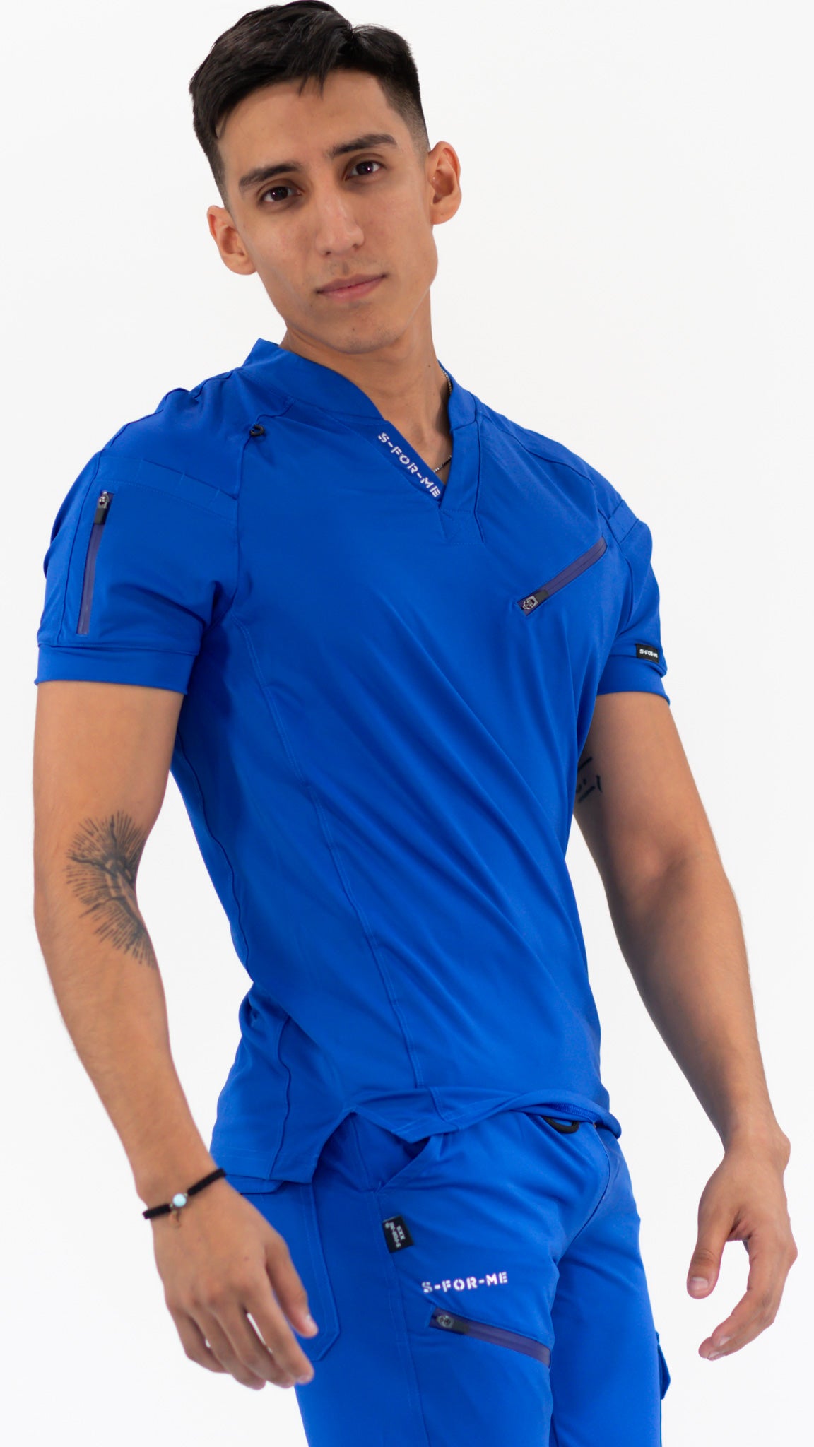 Filipina Quirúrgica Super Stretch Azul Rey Hombre, Scrubs 905