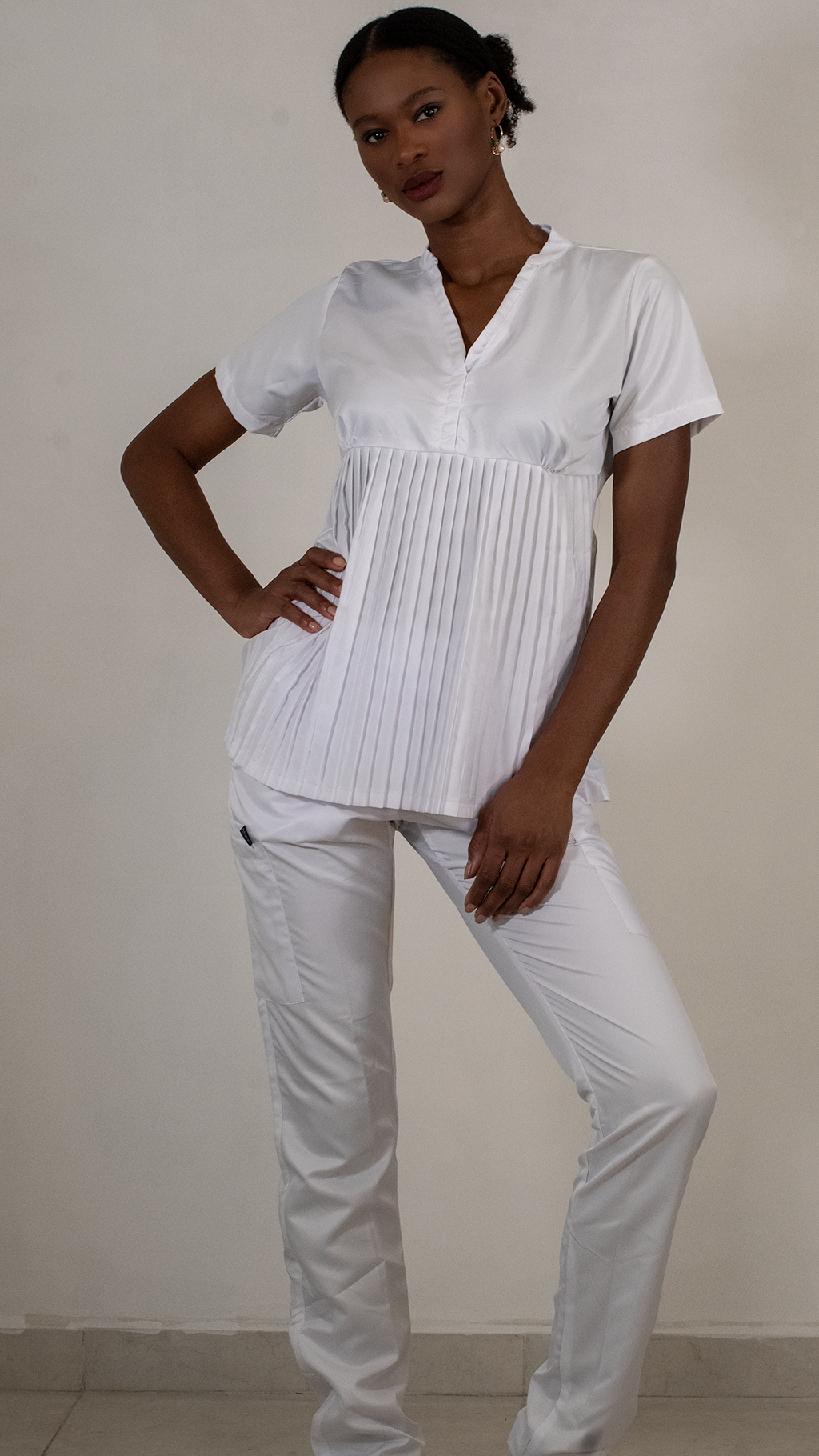 Filipina Clinica  Microfibra 705 Maternity Blanco Relajado unica