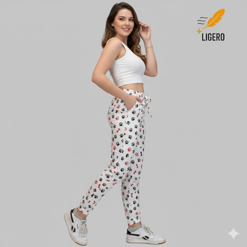 Jogger de Scrubs 2 bolsas Paw Huellas mujer F.W