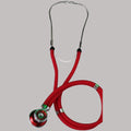 Estetoscopio Rappaport rojo CheckAtek con doble manguera para uso médico