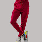 Unisex Scrub Jogger Super Stretch Burgundy, Scrubs 901