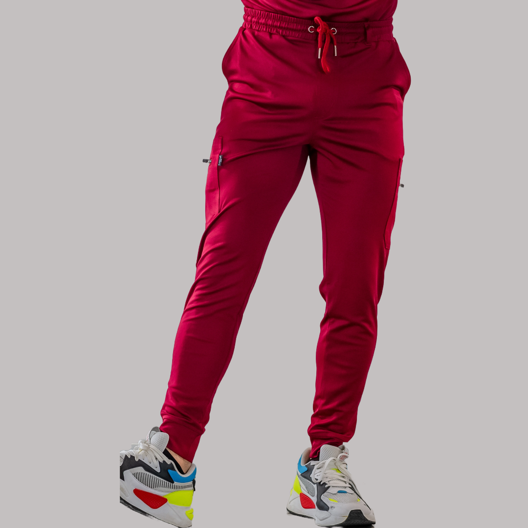 Men’s Scrub Jogger 901 Super Burgundy Stretch