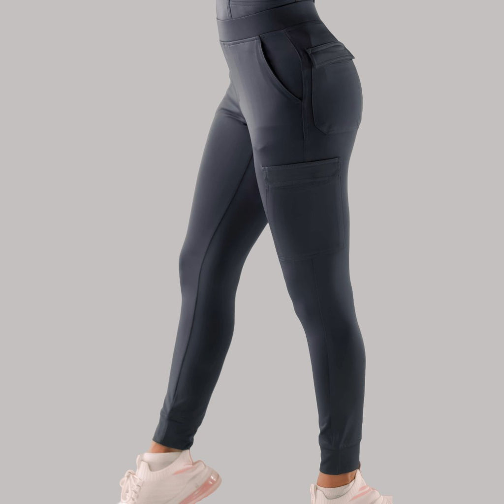 Jogger Super Stretch Mujer Gris Oxford, Scrubs 901