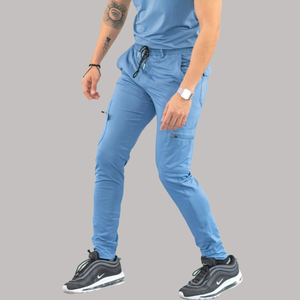 Pantalón Jogger Médico 901 Azul Aciano Super Stretch para Hombre