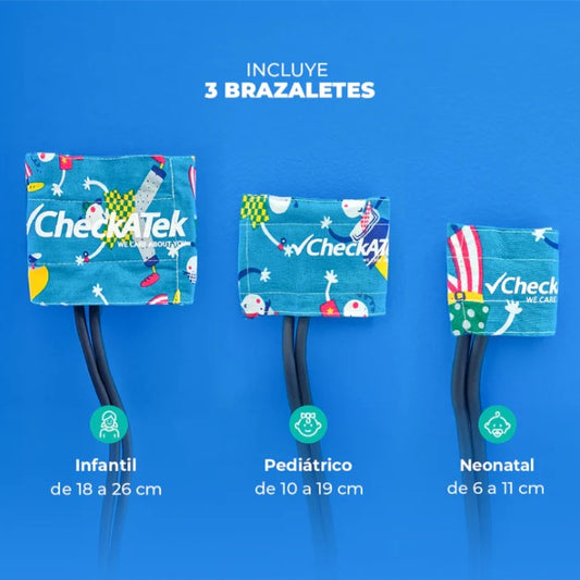 Set Pediatrico Baumanometro 3 Brazales