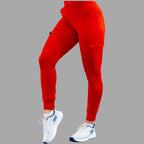Pantalón Jogger Médico 901 Rojo Super Stretch para Mujer