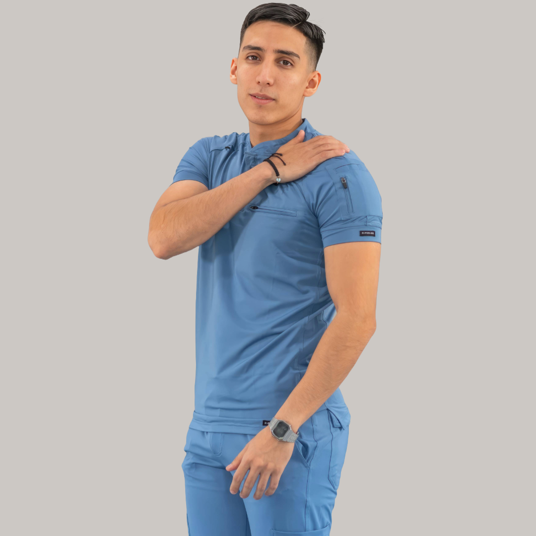 Filipina Quirúrgica Hombre Azul Plumbago, Scrubs 901