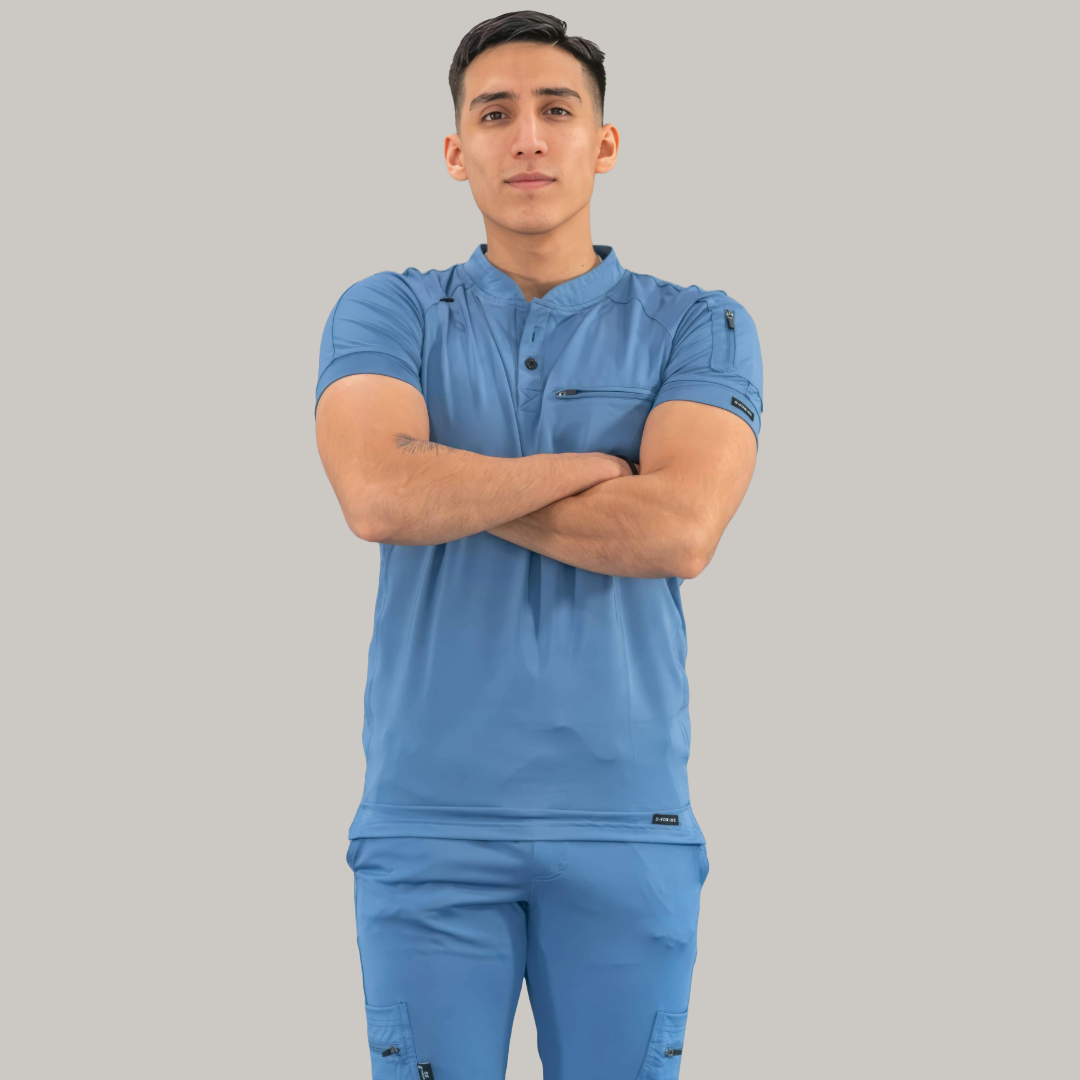 Filipina Quirúrgica Hombre Azul Plumbago, Scrubs 901