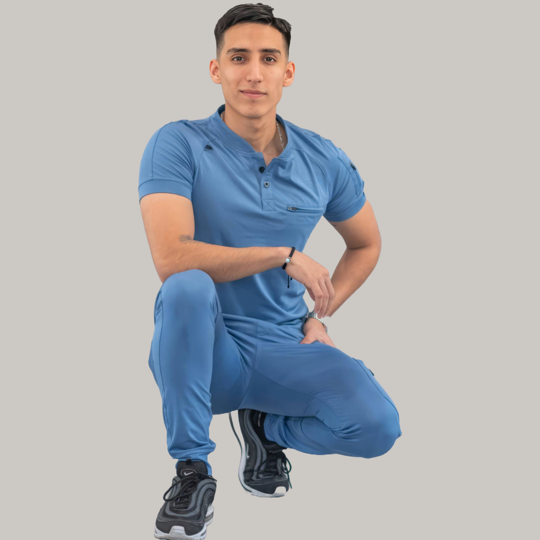 Filipina Quirúrgica Hombre Azul Plumbago, Scrubs 901